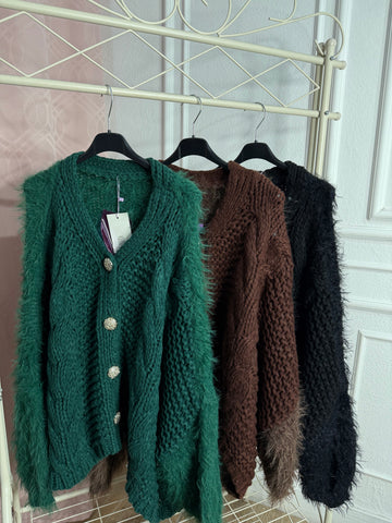 Cardigan Bottoni oro