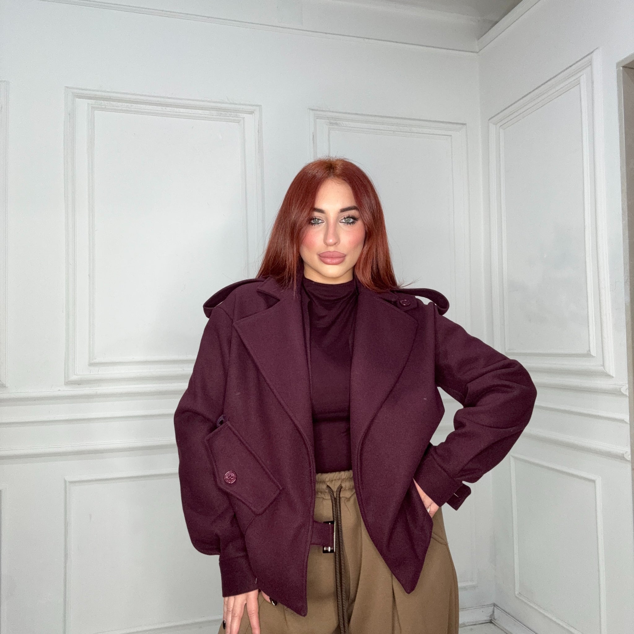 Giacca Panno Jules Bordeaux