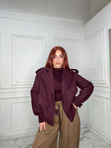 Giacca Panno Jules Bordeaux