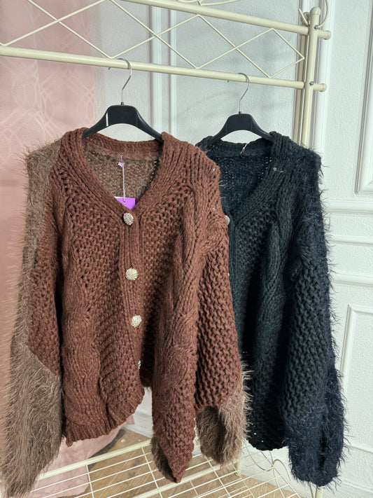 Cardigan Bottoni oro