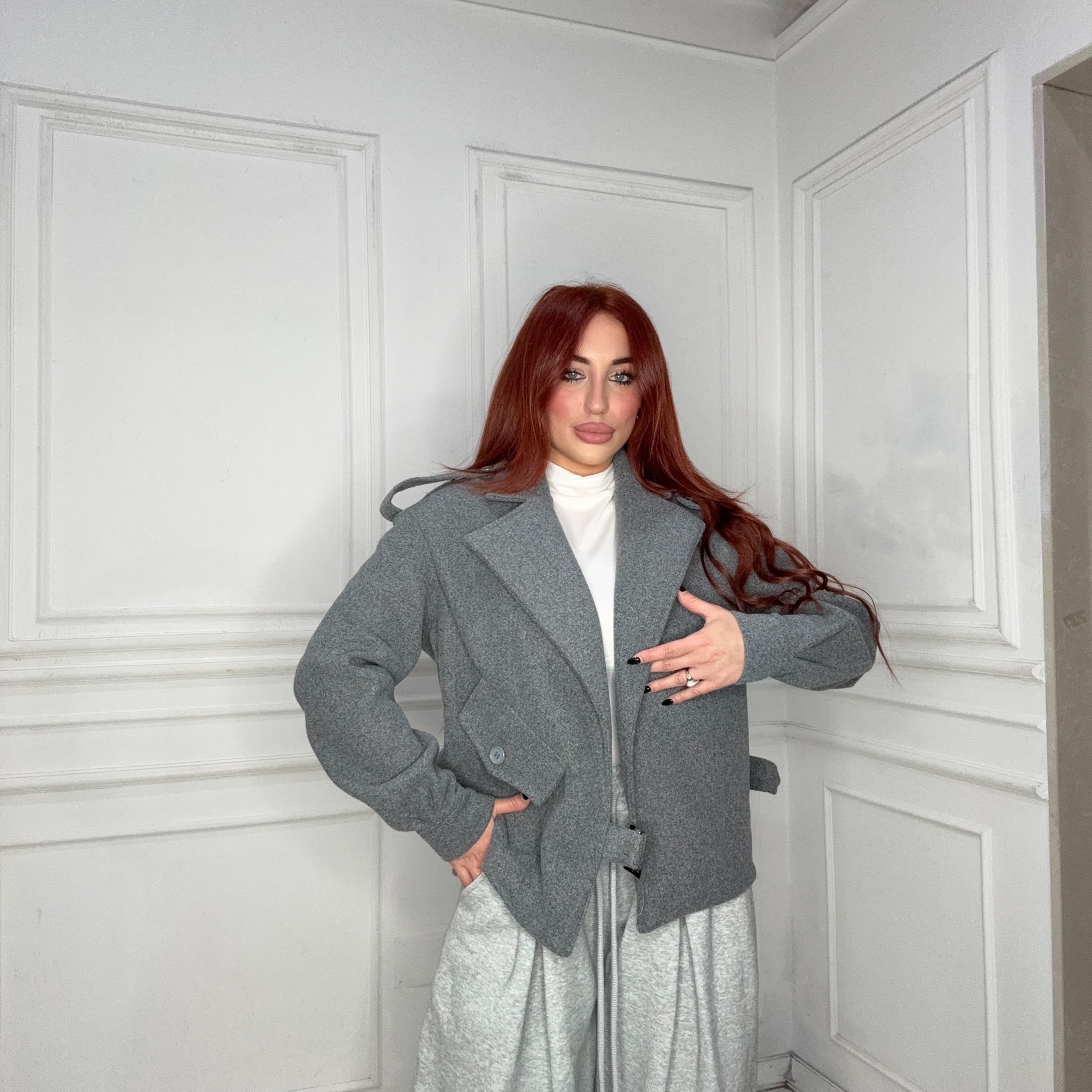 Giacca Panno Jules Grigia